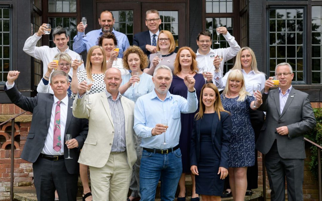 Business leaders celebrate winning a place in the Celebrating North Worcestershire Calendar