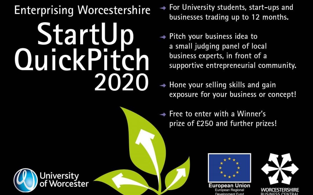 Deadline approaching for entries to StartUp QuickPitch 2020!