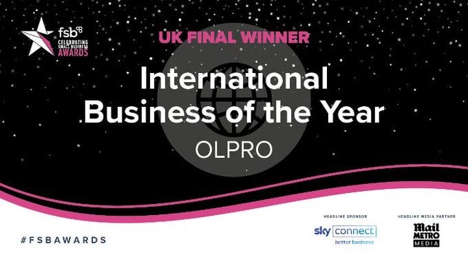 OLPRO win FSB’s ‘International Business of the Year’ 2022
