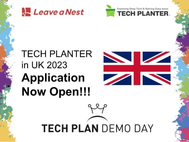 Calling all applications for TECH PLANTER UK 2023 Demo Day